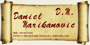 Daniel Marikanović vizit kartica